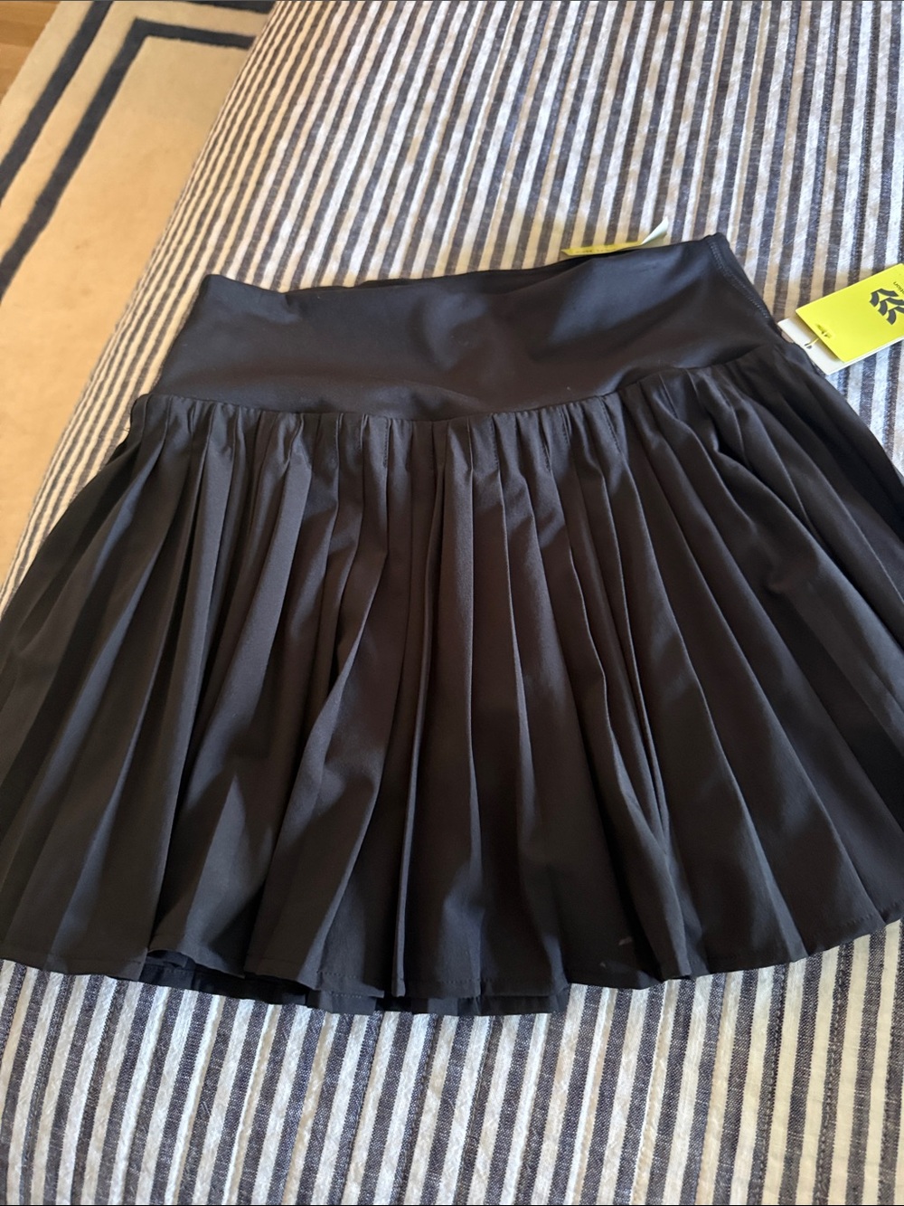 all in motion Black Pleated Skater Skirt